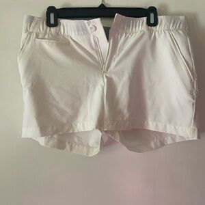 White tennis shorts